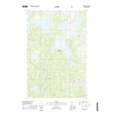2019 Map of Gabbro Lake, 2019 Print