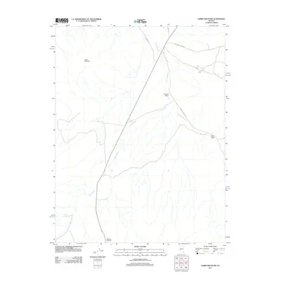 2011 Map of Gabbs Mountain, 2011 Print