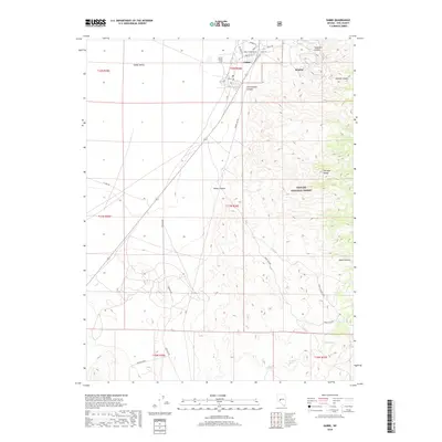 2018 Map of Gabbs, 2018 Print