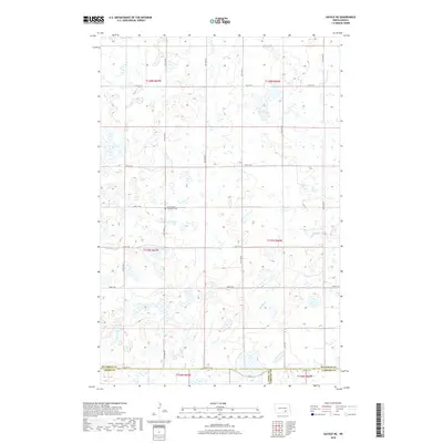 2018 Map of Gackle NE, 2018 Print