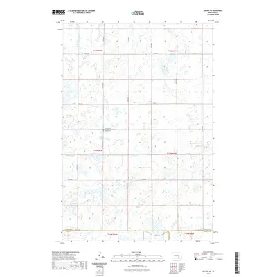 2020 Map of Gackle NE, 2020 Print