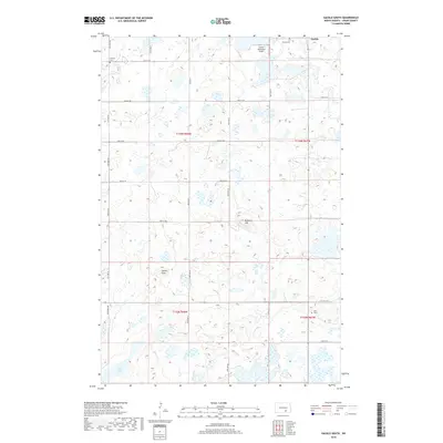 2018 Map of Gackle South, 2018 Print