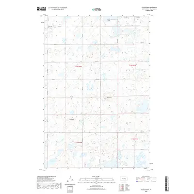2020 Map of Gackle South, 2020 Print
