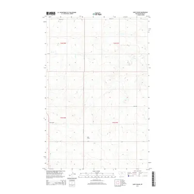 2014 Map of Gady Coulee, 2014 Print