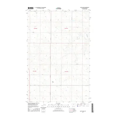 2017 Map of Gady Coulee, 2017 Print