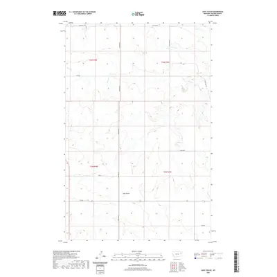 2020 Map of Gady Coulee, 2020 Print