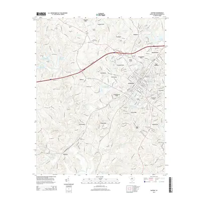2014 Map of Gaffney, 2014 Print