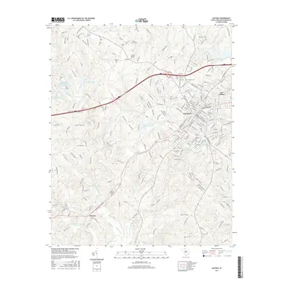 2017 Map of Gaffney, 2017 Print