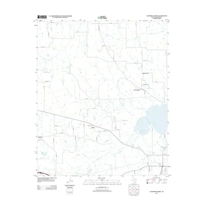 2013 Map of Gafford Chapel, 2013 Print