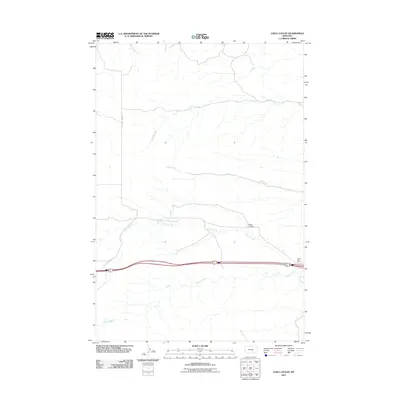 2011 Map of Gails Coulee, 2011 Print