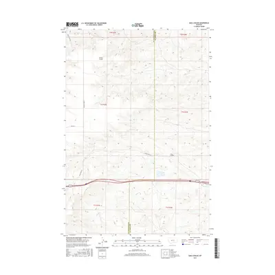 2017 Map of Gails Coulee, 2017 Print