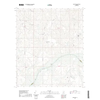 2018 Map of Gainestown, 2018 Print
