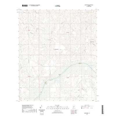 2020 Map of Gainestown, 2020 Print