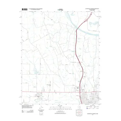 2013 Map of Gainesville North, 2013 Print