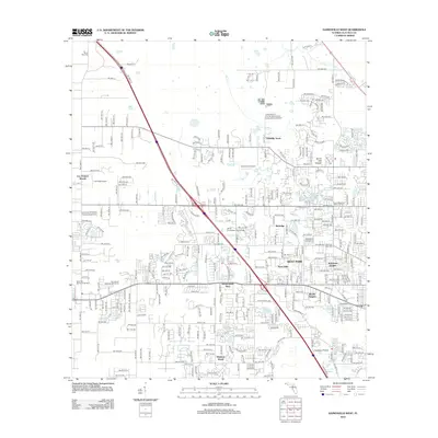 2012 Map of Gainesville West, 2012 Print