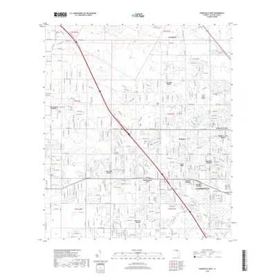 2018 Map of Gainesville West, 2018 Print