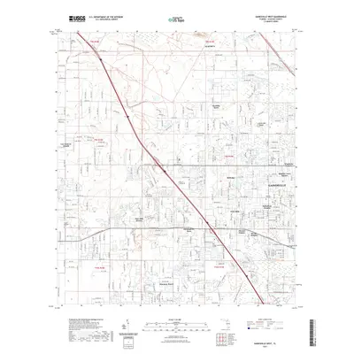 2021 Map of Gainesville West, 2021 Print