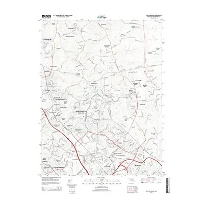 2014 Map of Gaithersburg, 2014 Print