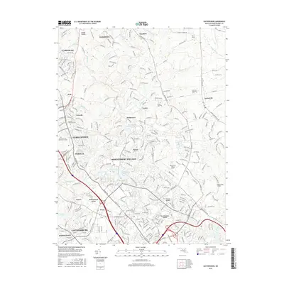 2016 Map of Gaithersburg, 2016 Print