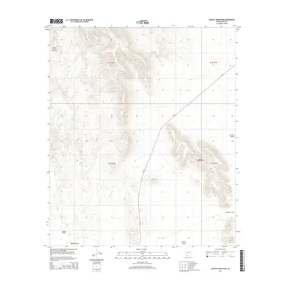 2014 Map of Gakolik Mountains, 2014 Print