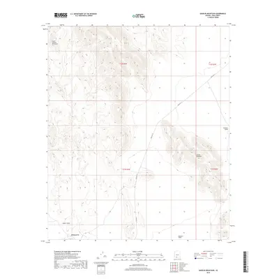 2018 Map of Gakolik Mountains, 2018 Print