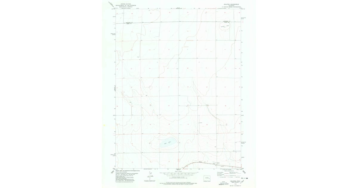1978 Map of Galatea, Kiowa County, CO — High-Res | Pastmaps