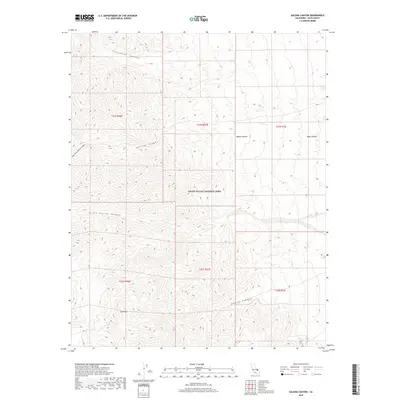 2018 Map of Galena Canyon, 2018 Print