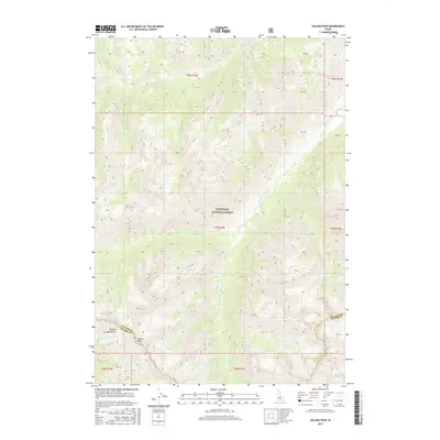 2017 Map of Galena Peak, 2017 Print