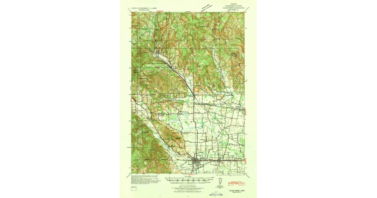 Old Maps of Kansas City OR for - Gales Creek Washington County Or Usgs Topo 1941 Og 1200x630 