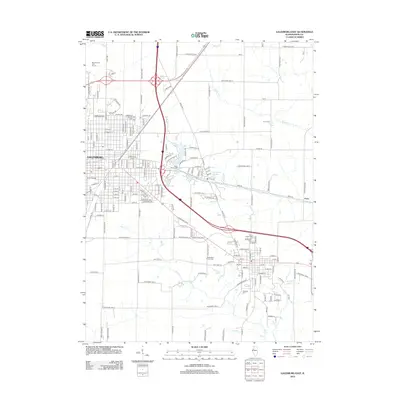 2012 Map of Galesburg East, 2012 Print