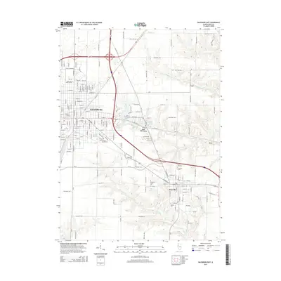 2015 Map of Galesburg East, 2015 Print