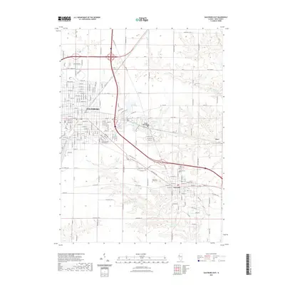 2021 Map of Galesburg East, 2021 Print