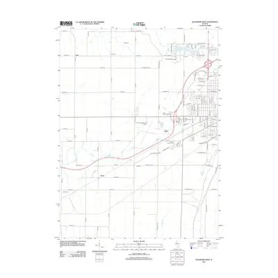 2012 Map of Galesburg West, 2012 Print