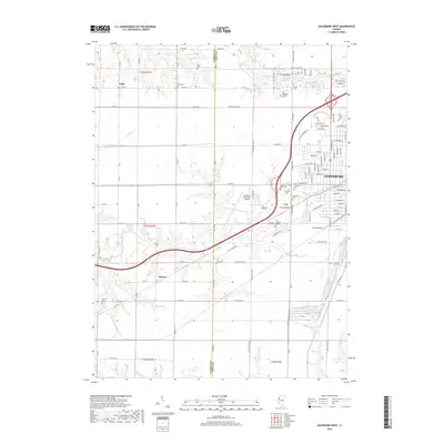 2018 Map of Galesburg West, 2018 Print