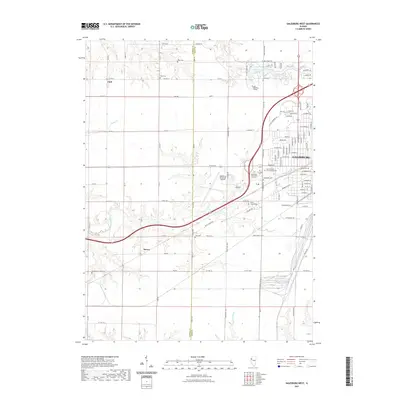 2021 Map of Galesburg West, 2021 Print