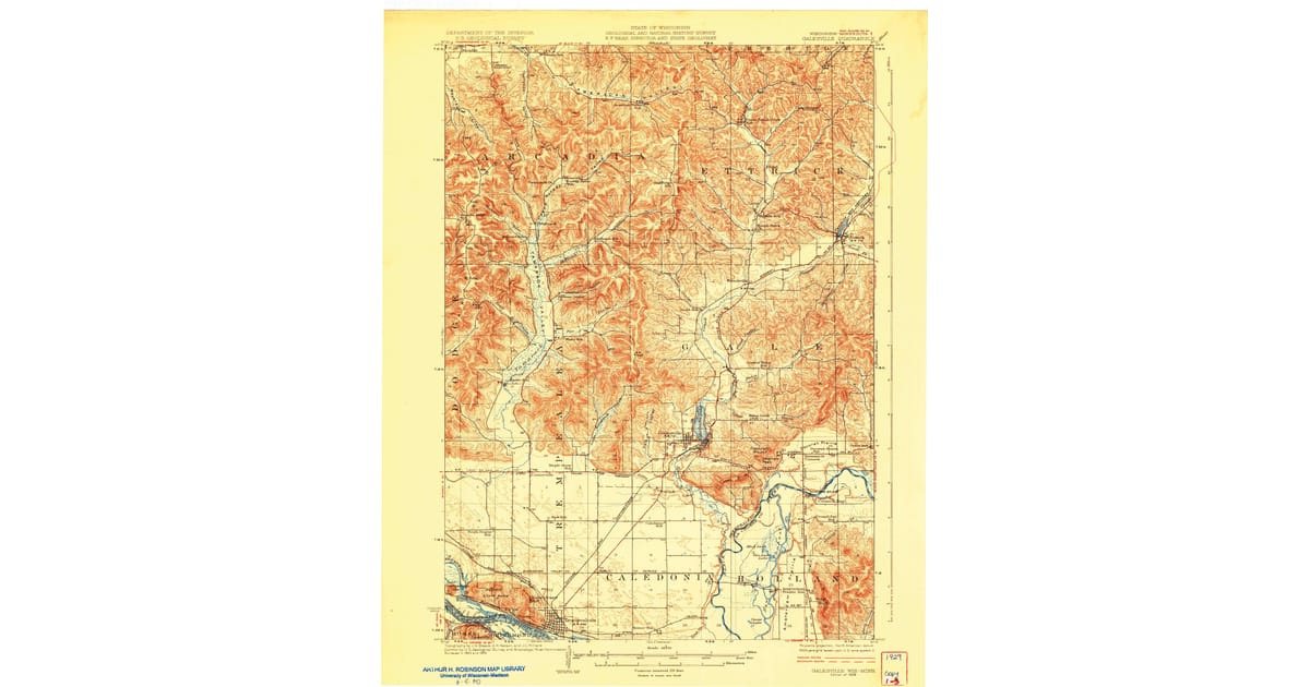 Old Maps of Trempealeau WI for - Galesville Trempealeau County Wi Usgs Topo 1929 Og 1200x630
