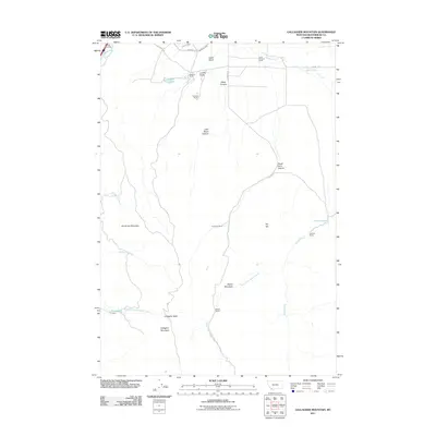 2011 Map of Gallagher Mountain, 2011 Print