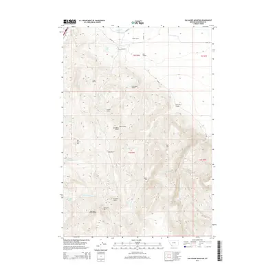 2014 Map of Gallagher Mountain, 2014 Print