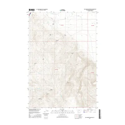 2017 Map of Gallagher Mountain, 2017 Print