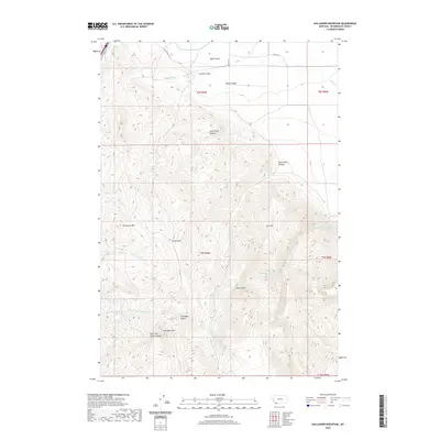 2020 Map of Gallagher Mountain, 2020 Print