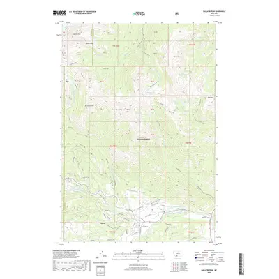 2020 Map of Gallatin Peak, 2020 Print