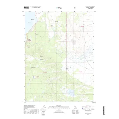 2018 Map of Gallatin Peak, 2018 Print