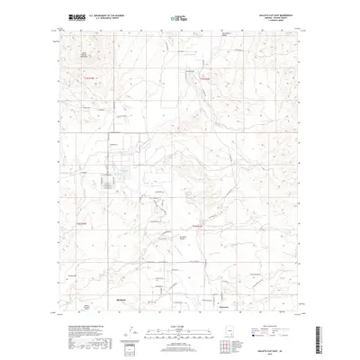 2018 Map of Galleta Flat East, 2018 Print
