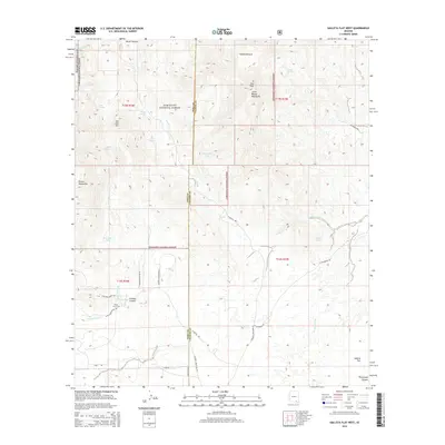 2014 Map of Galleta Flat West, 2014 Print