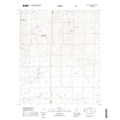 2018 Map of Galleta Flat West, 2018 Print
