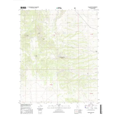 2017 Map of Gallinas Peak, 2017 Print