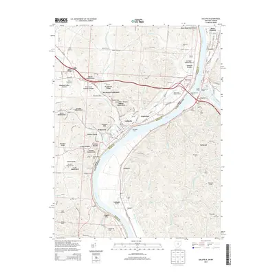 2013 Map of Gallipolis, 2013 Print