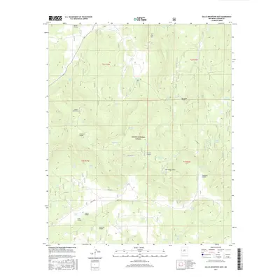 2017 Map of Gallo Mountains East, 2017 Print