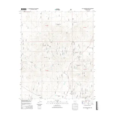 2013 Map of Gallo Mountains West, 2013 Print