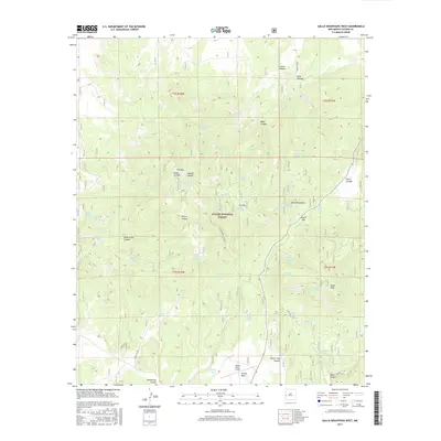 2017 Map of Gallo Mountains West, 2017 Print